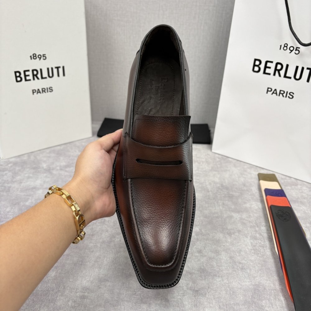 Shoes leather men's фото 7