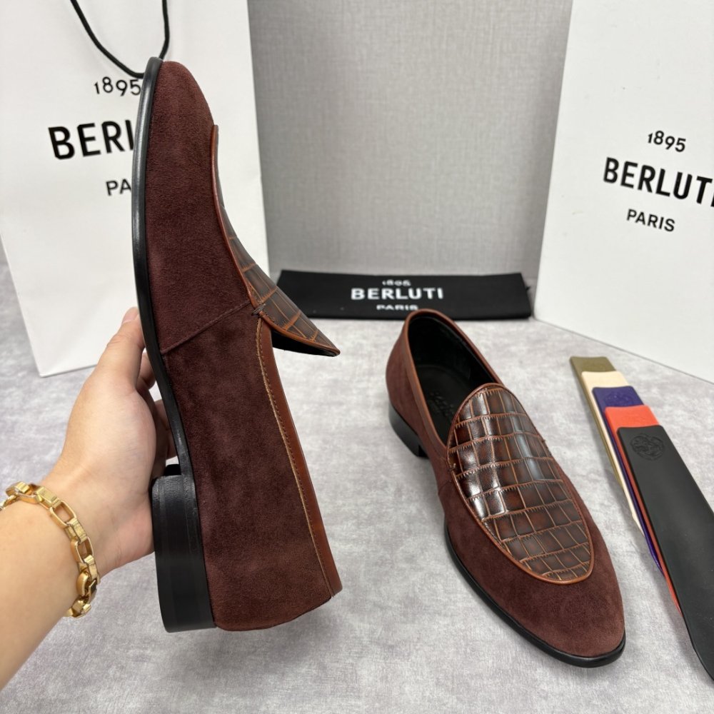 Shoes leather men's фото 7