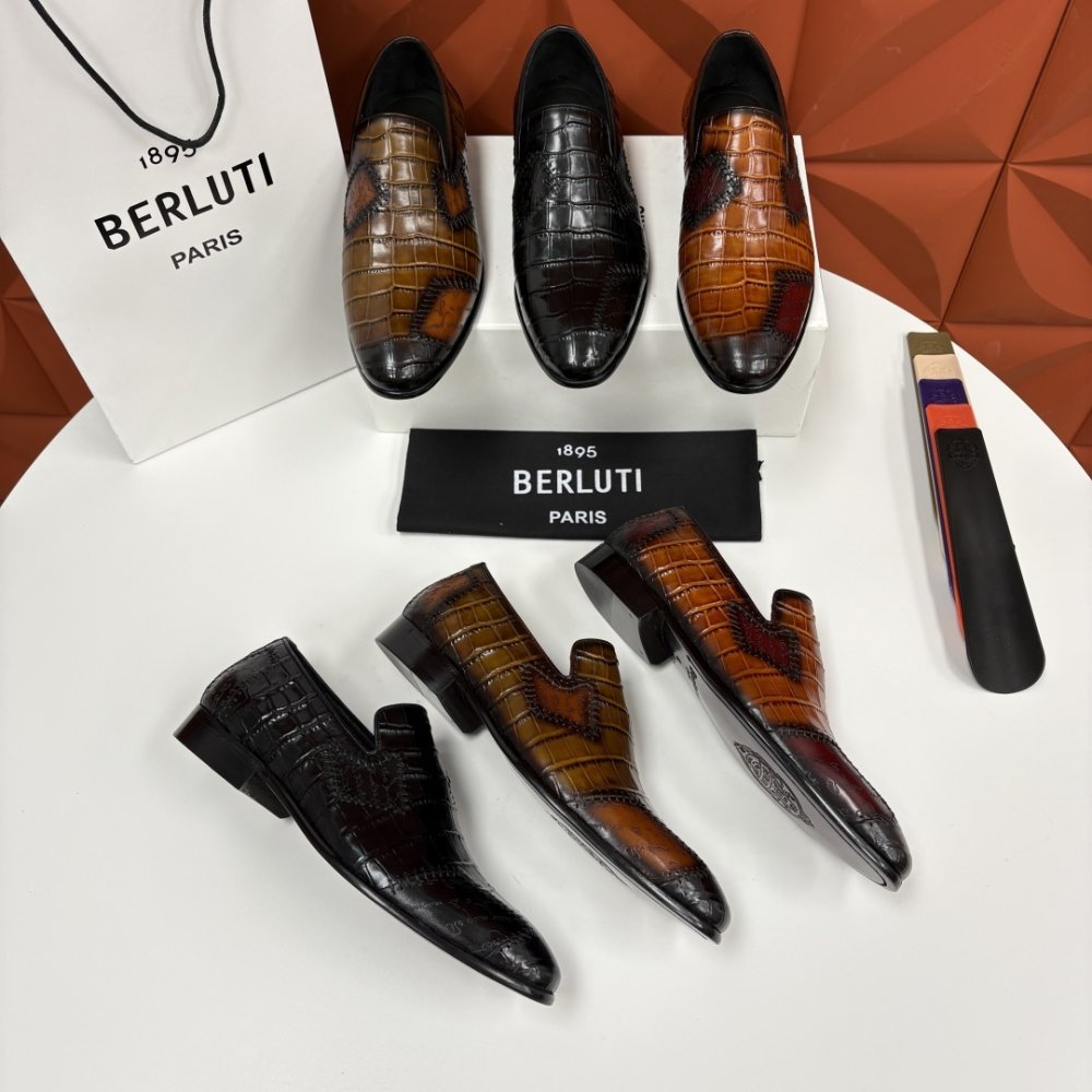 Shoes leather men's фото 7