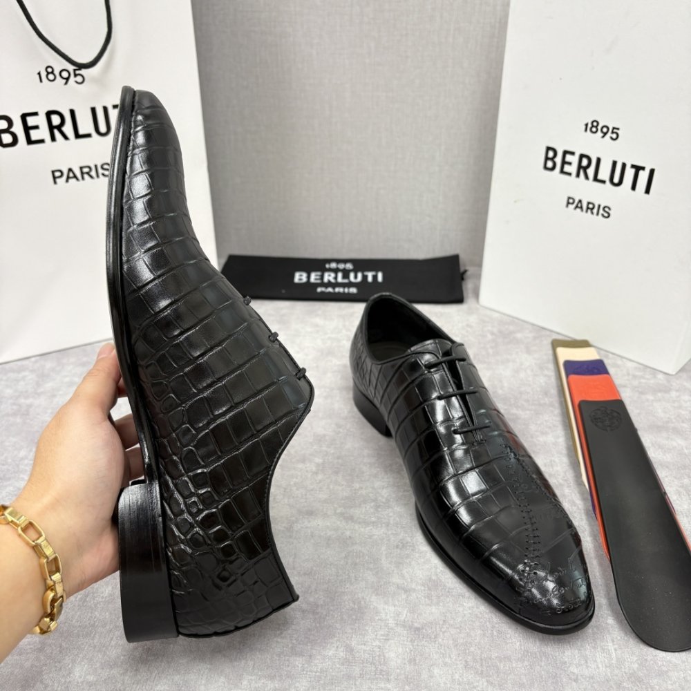 Shoes leather men's фото 7