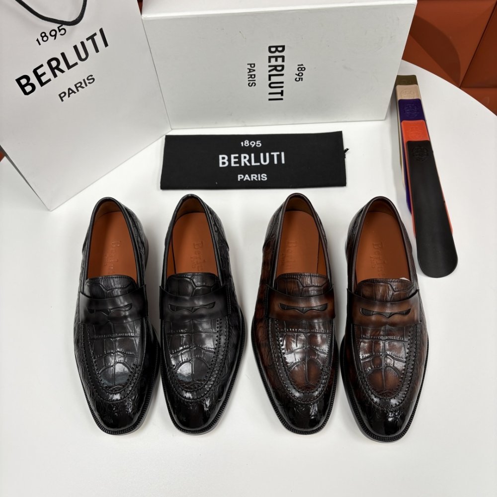 Shoes leather men's фото 8