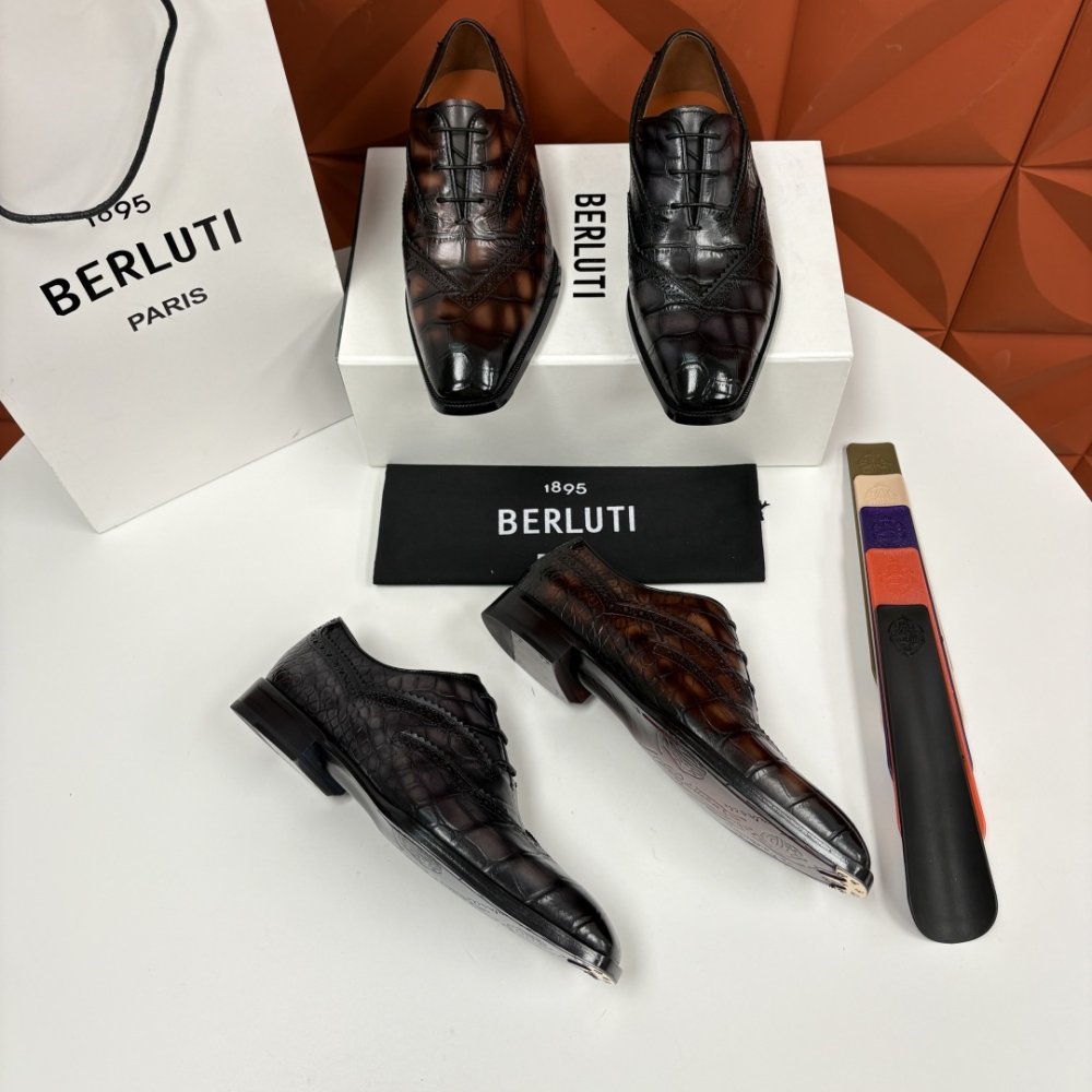 Shoes leather men's фото 8