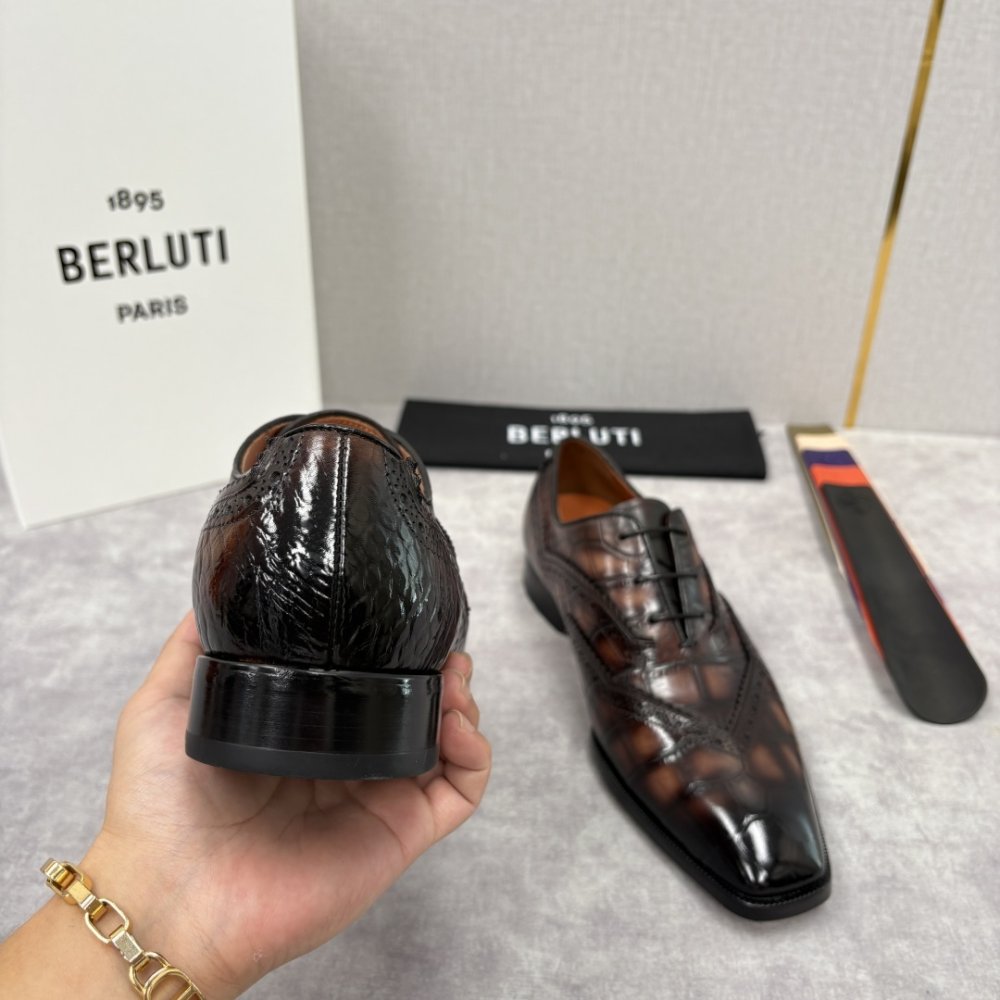 Shoes leather men's фото 8