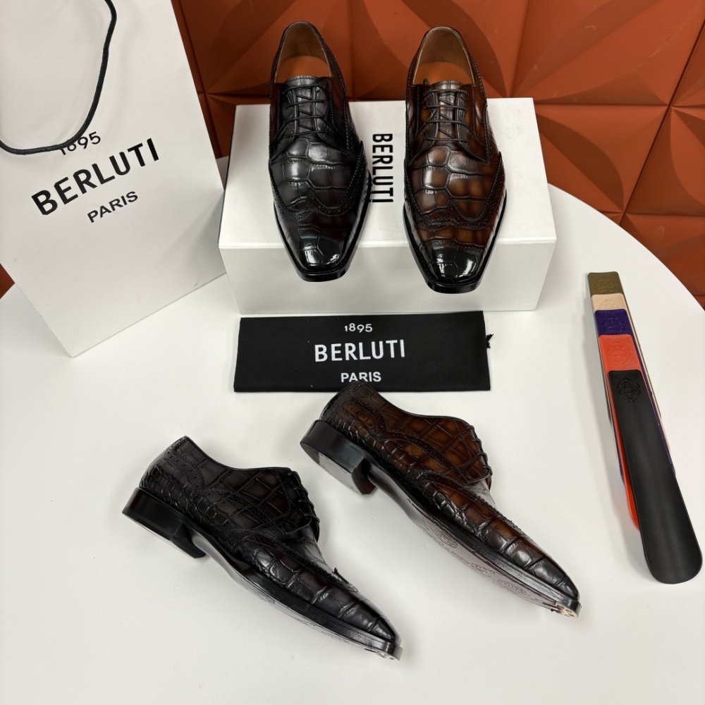 Shoes leather men's фото 8