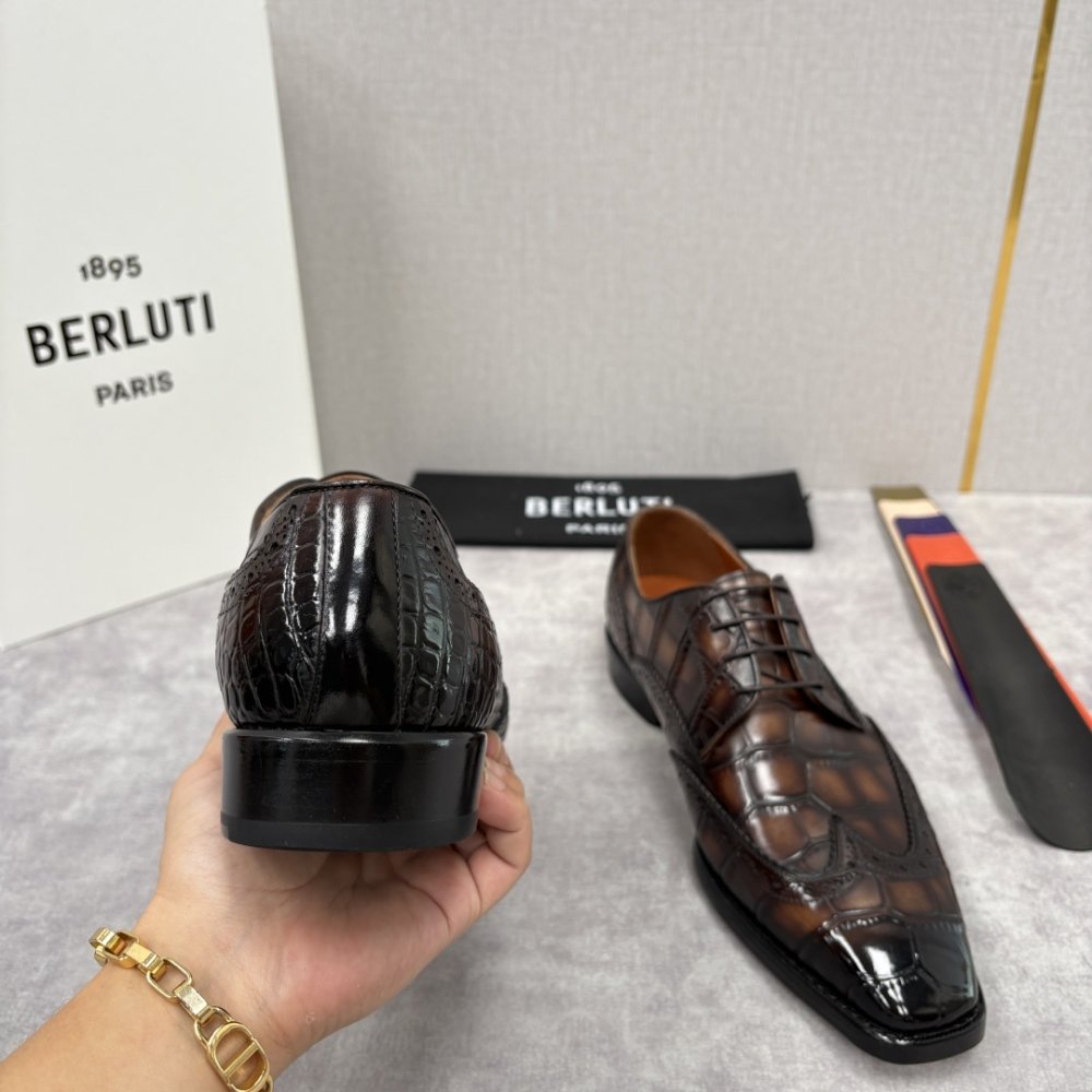 Shoes leather men's фото 8