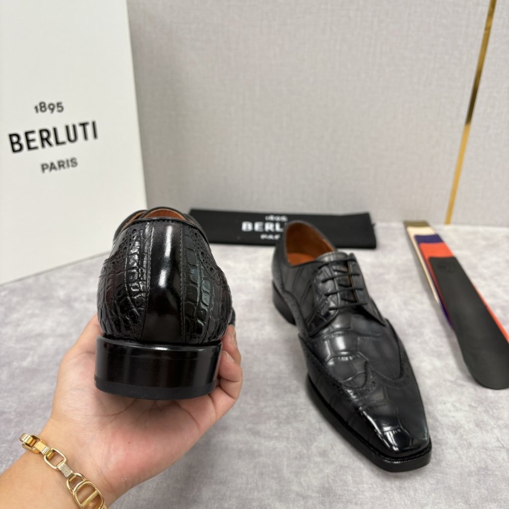 Shoes leather men's фото 8