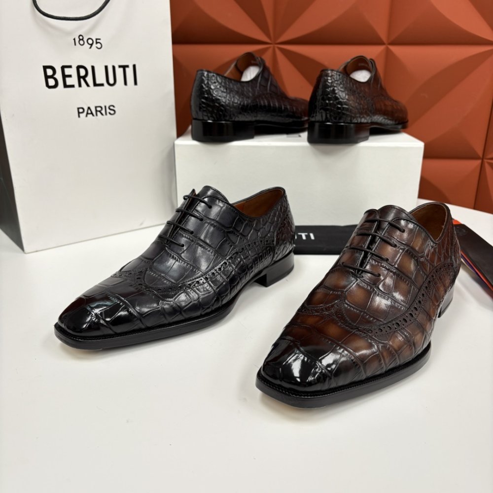 Shoes leather men's фото 8