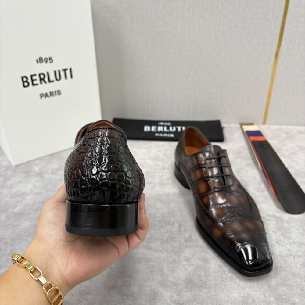 Shoes leather men's фото 8