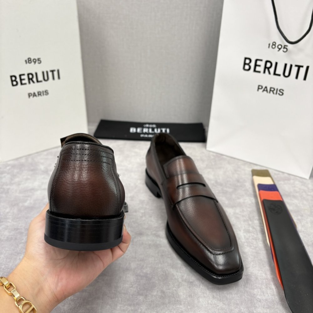 Shoes leather men's фото 8