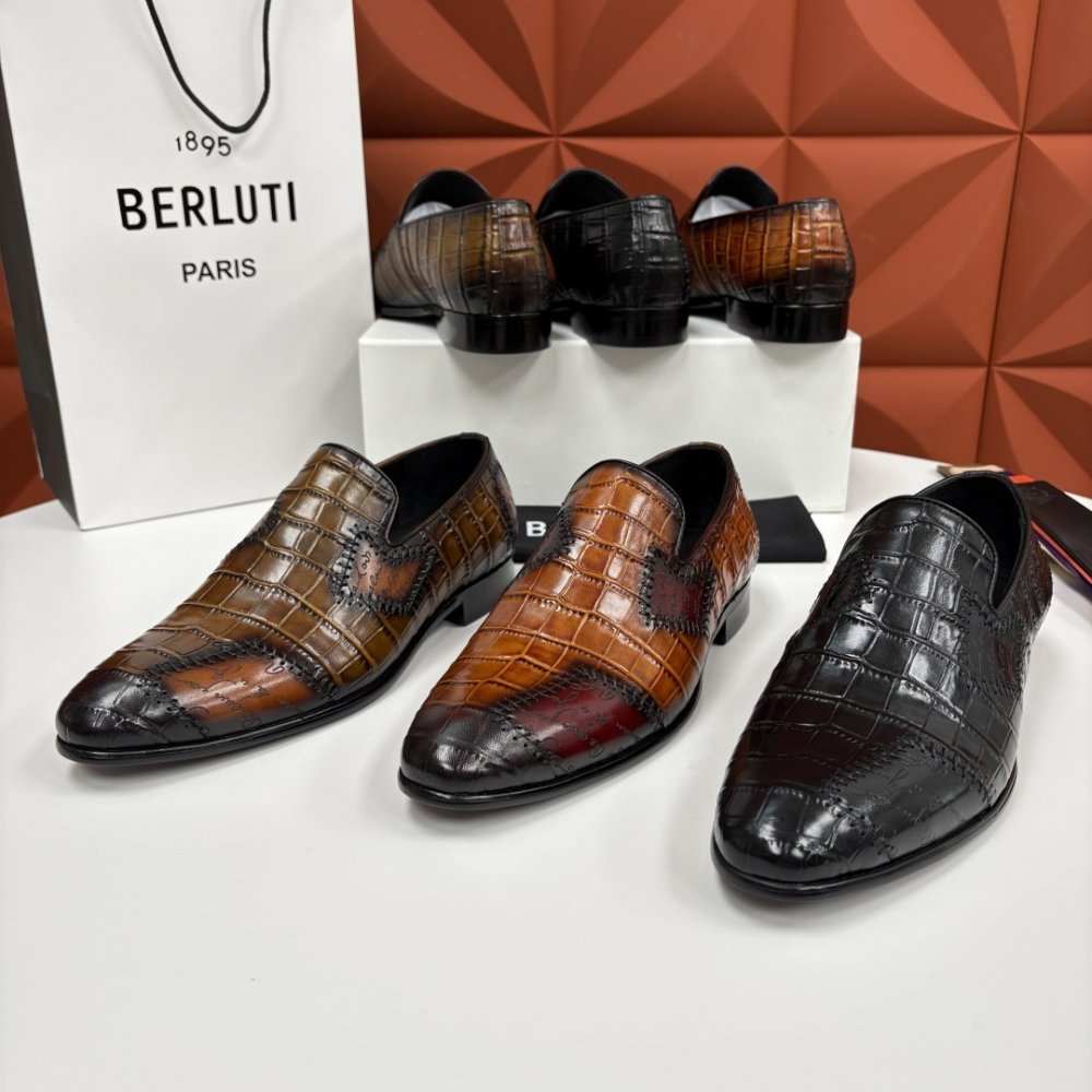 Shoes leather men's фото 8