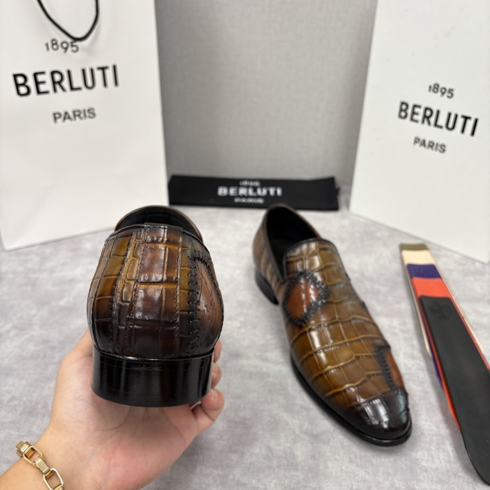 Shoes leather men's фото 8