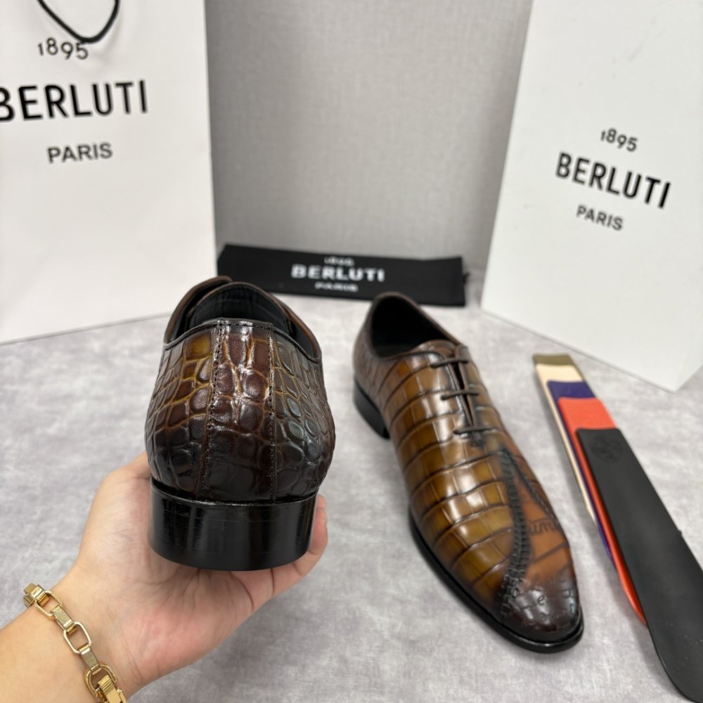 Shoes leather men's фото 8