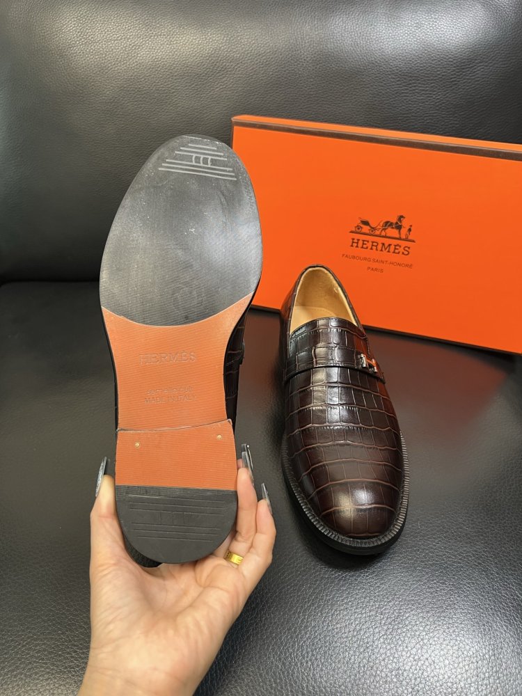 Shoes leather men's фото 9