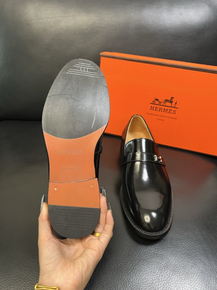 Shoes leather men's фото 9