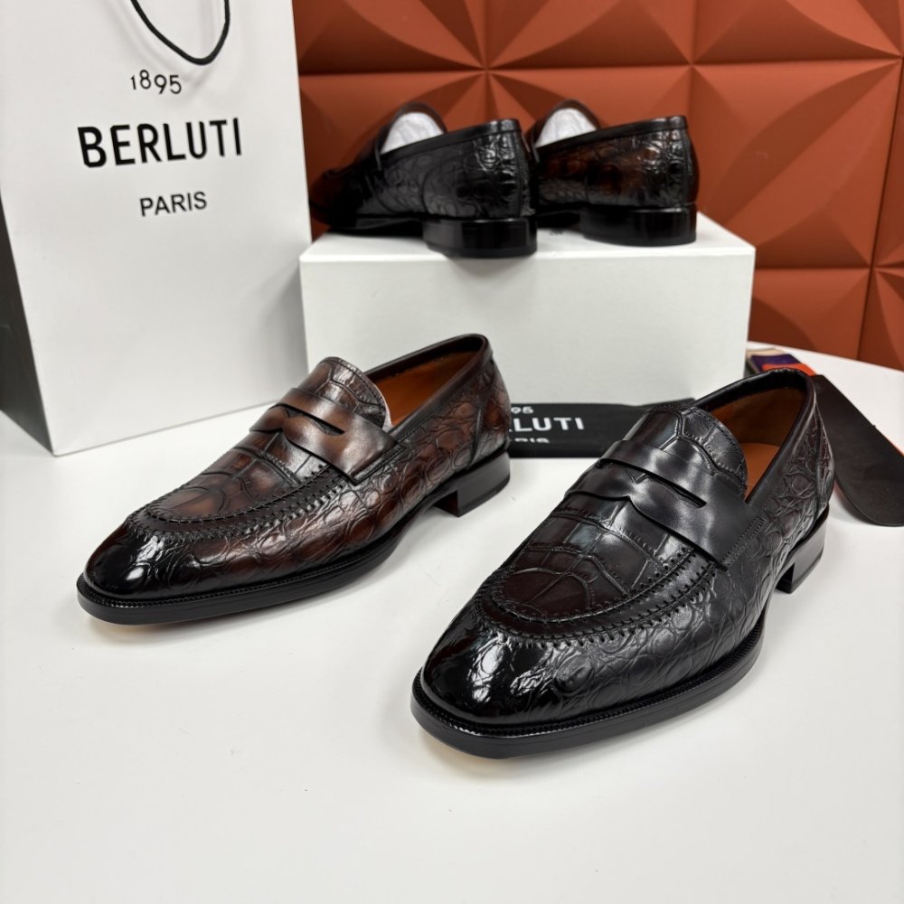 Shoes leather men's фото 9