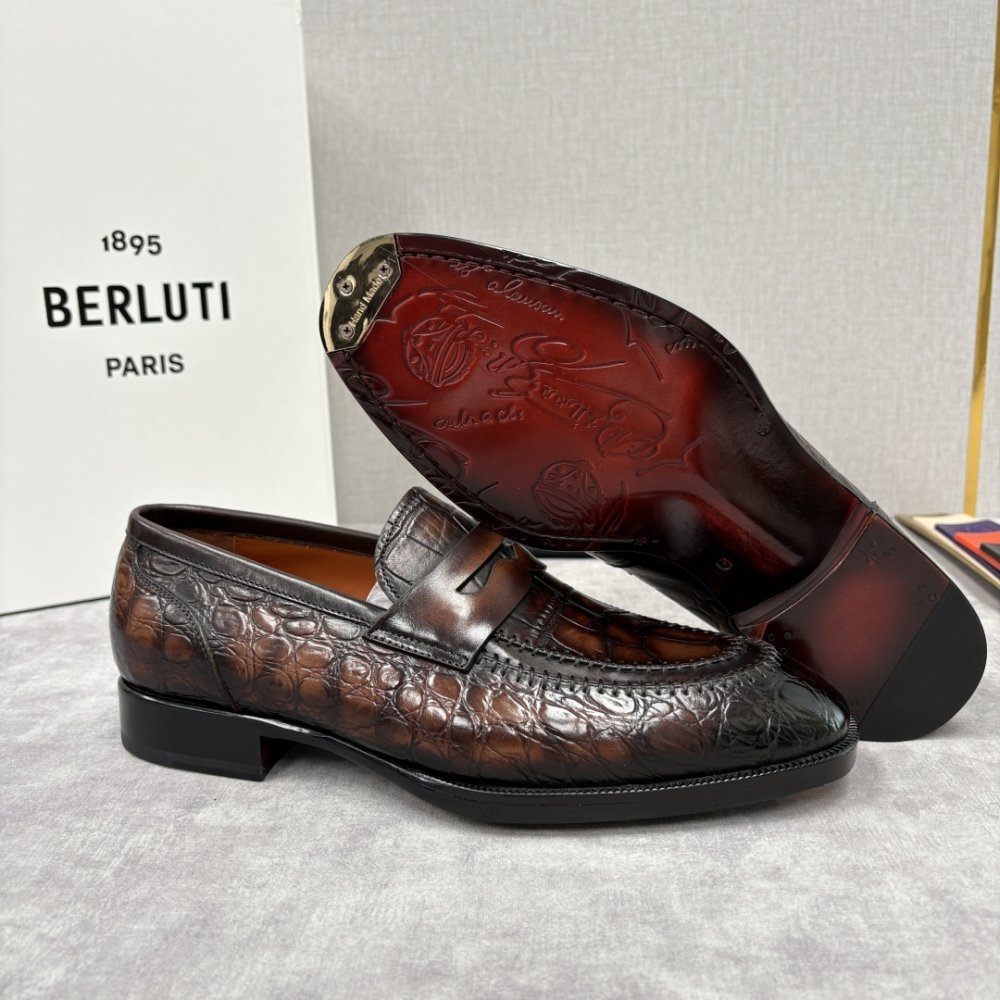 Shoes leather men's фото 9