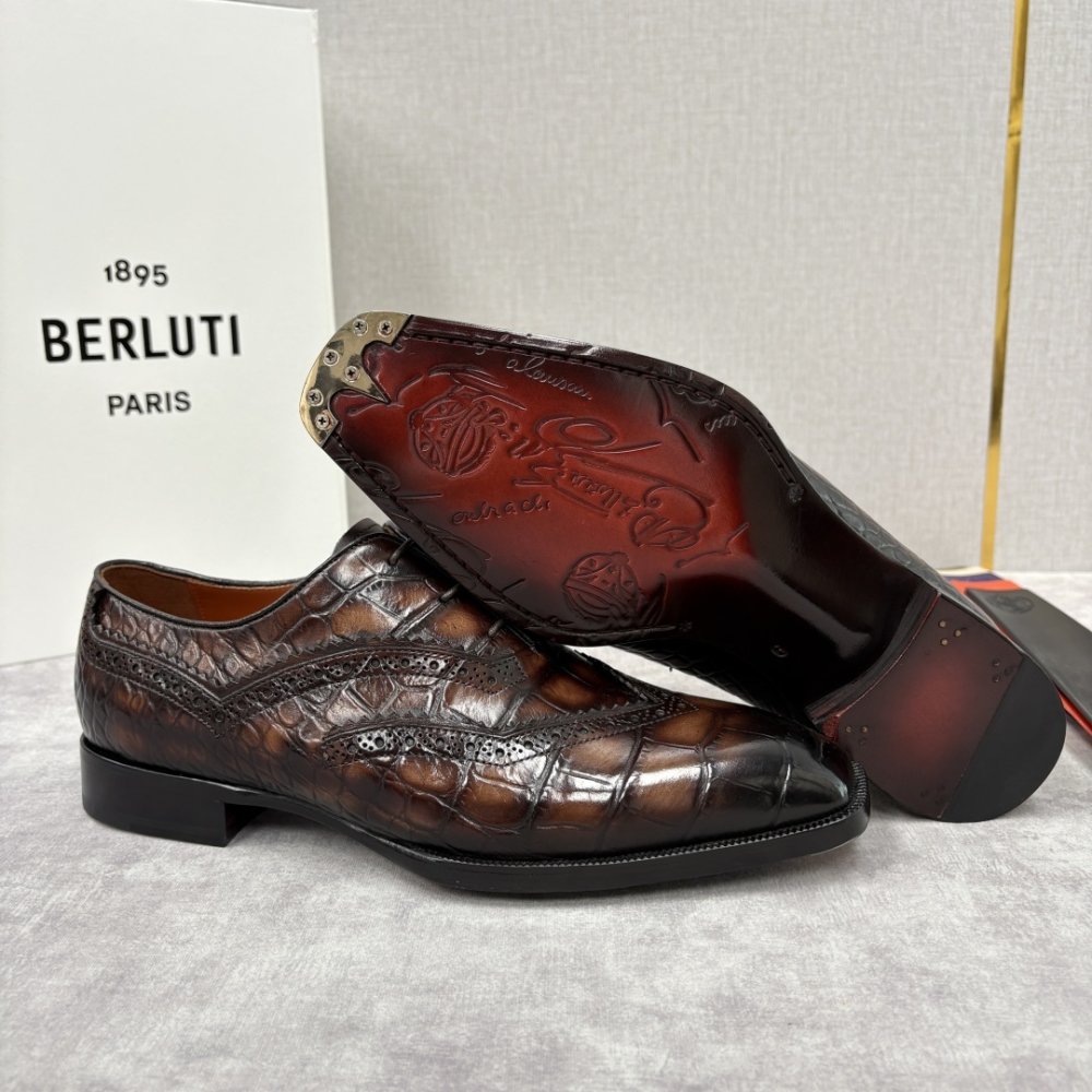 Shoes leather men's фото 9