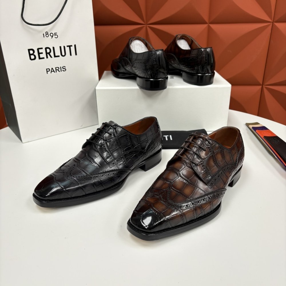 Shoes leather men's фото 9