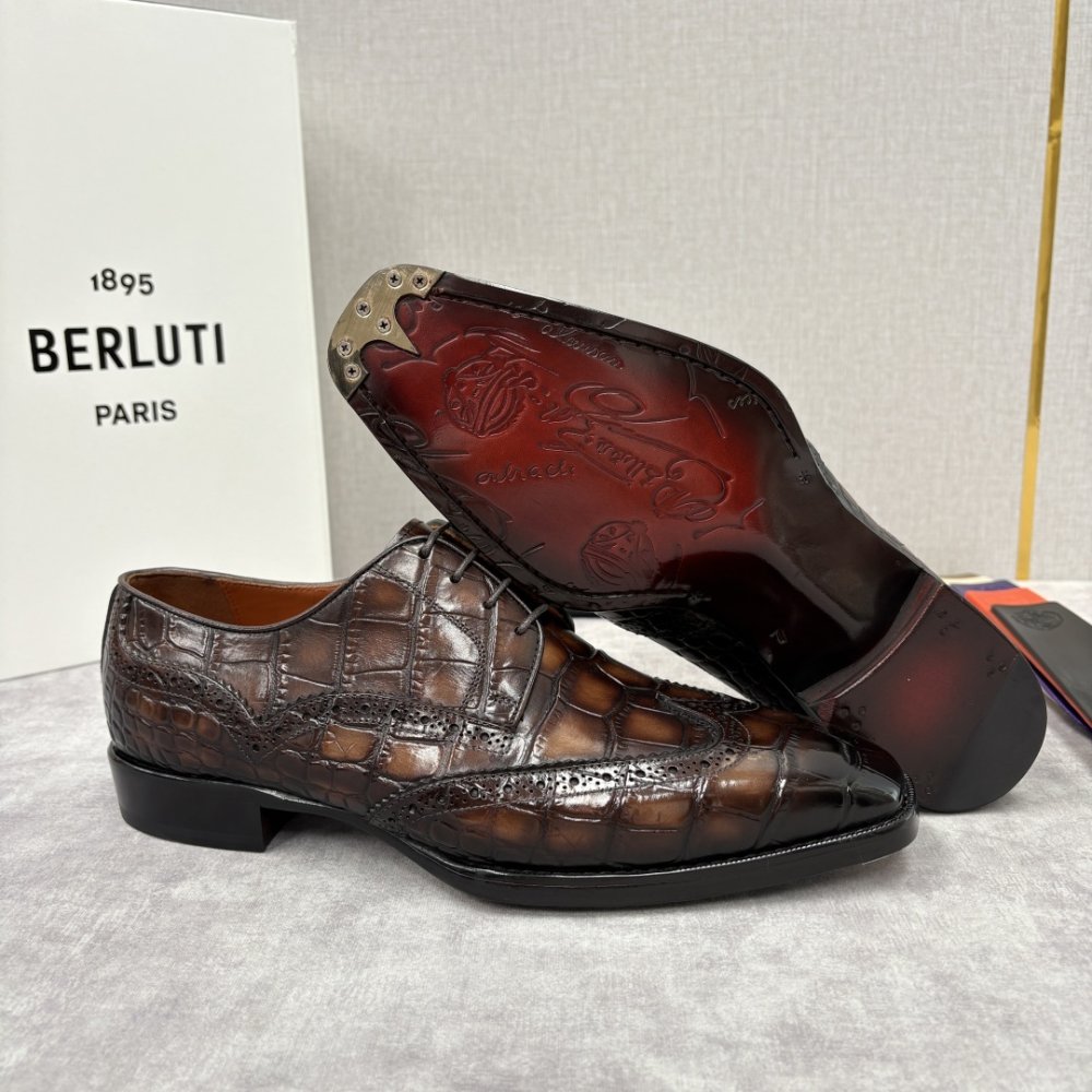 Shoes leather men's фото 9