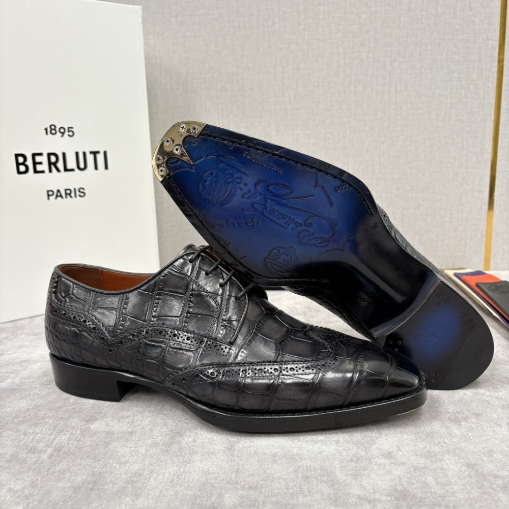 Shoes leather men's фото 9