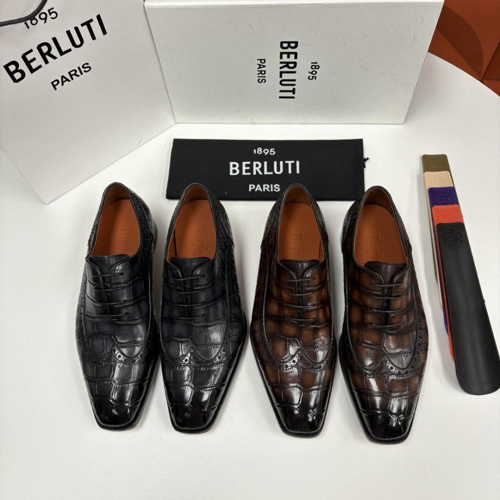 Shoes leather men's фото 9