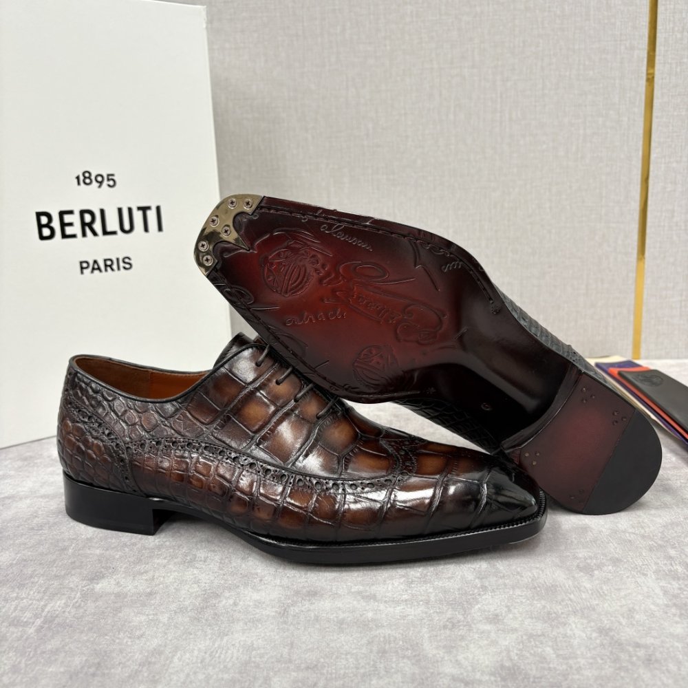 Shoes leather men's фото 9