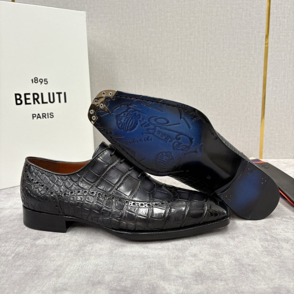 Shoes leather men's фото 9