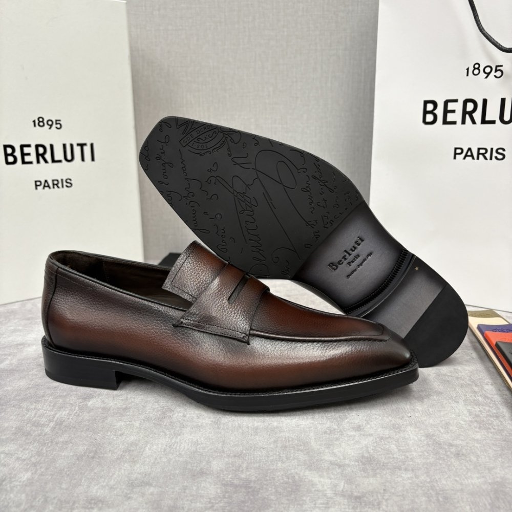 Shoes leather men's фото 9