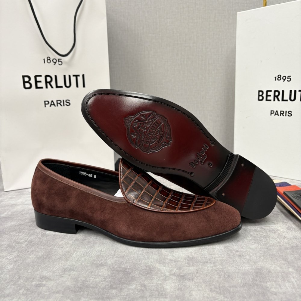 Shoes leather men's фото 9