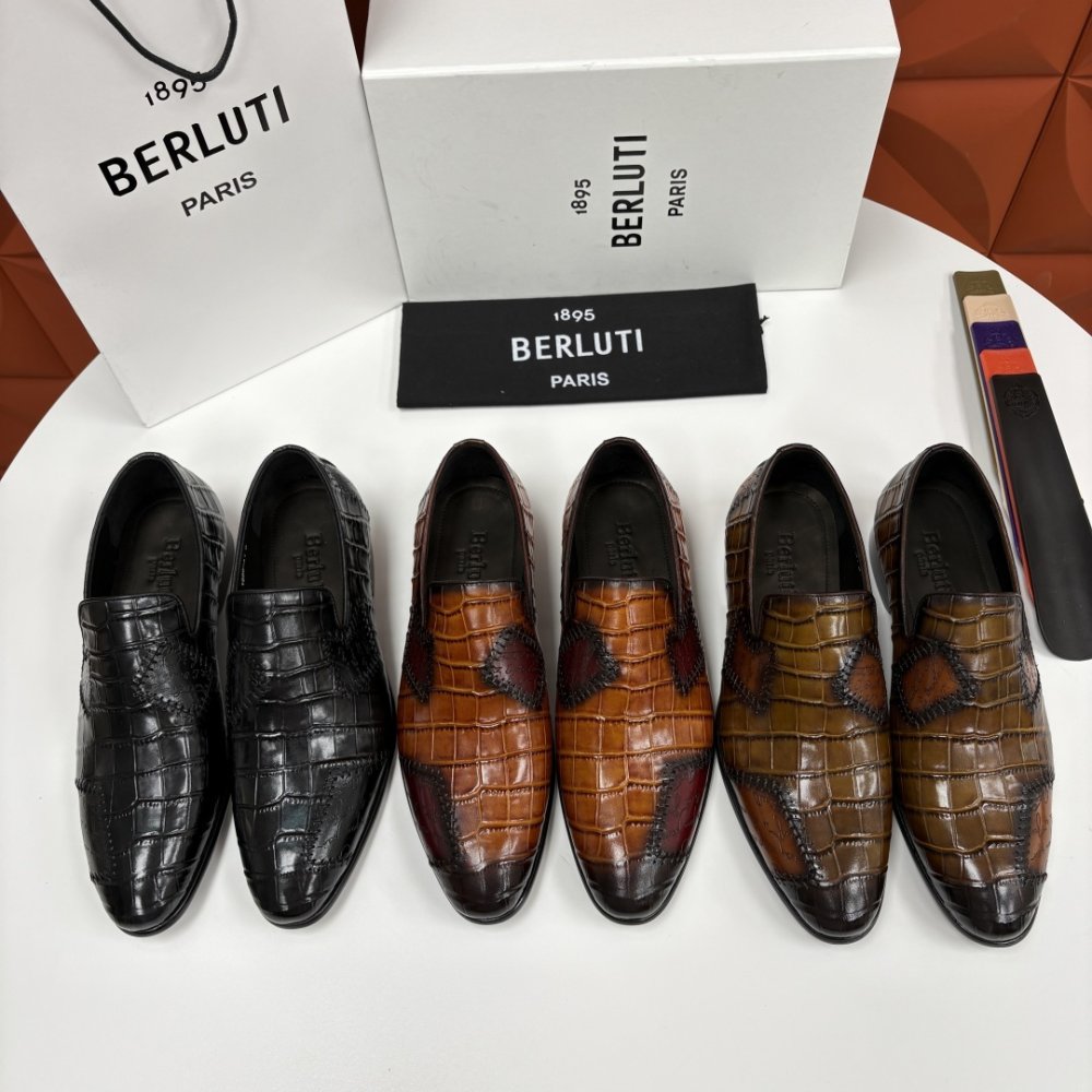 Shoes leather men's фото 9