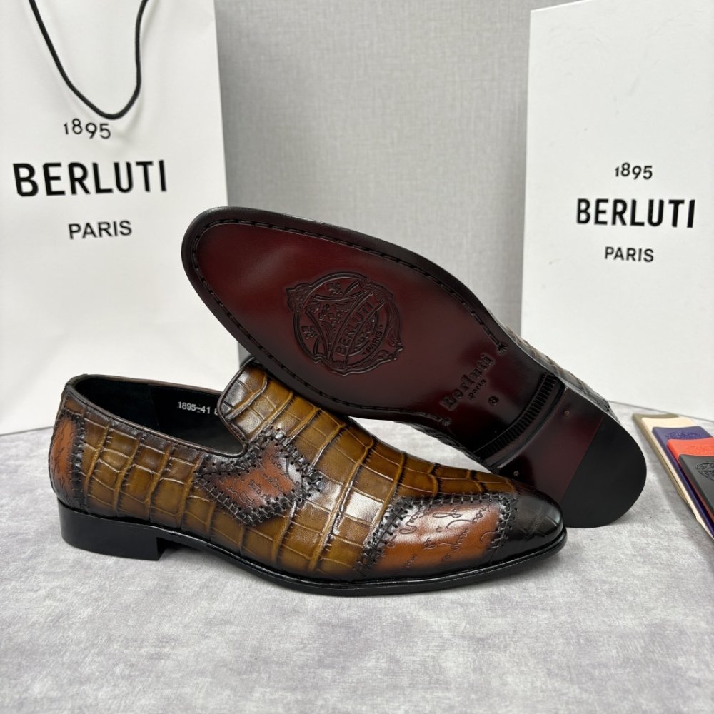 Shoes leather men's фото 9