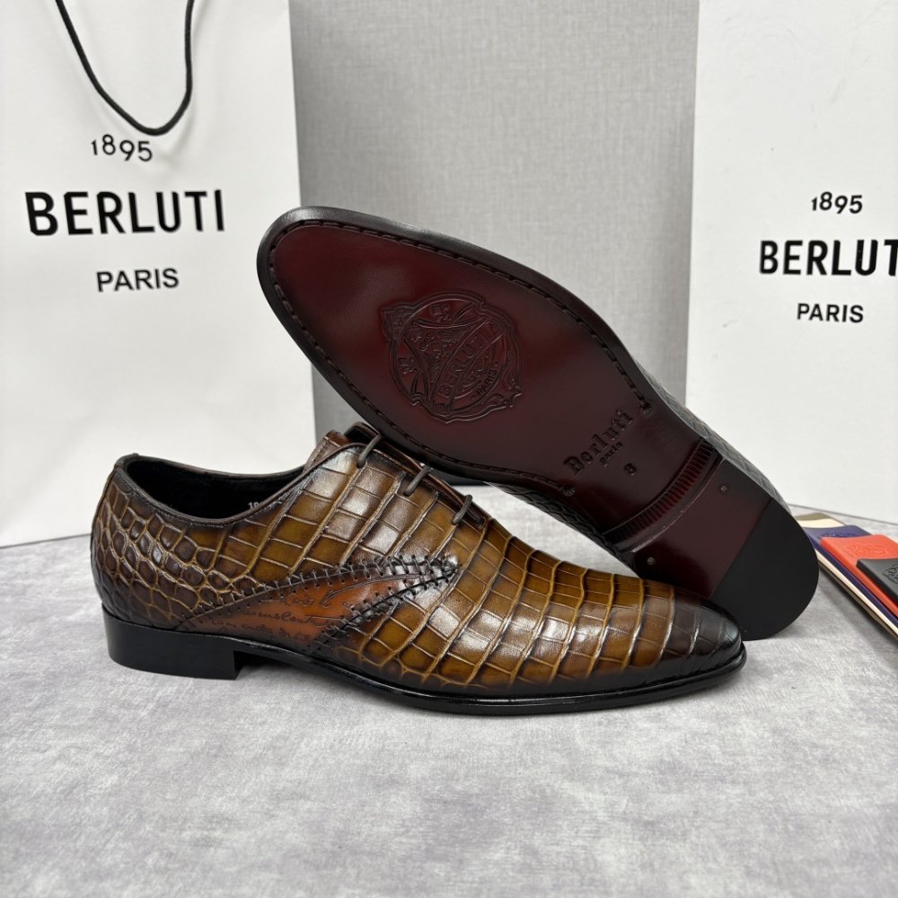 Shoes leather men's фото 9