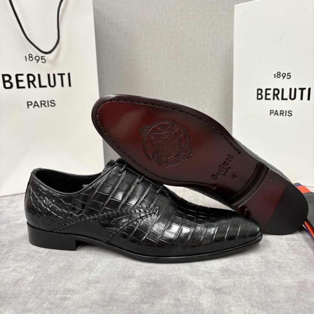 Shoes leather men's фото 9