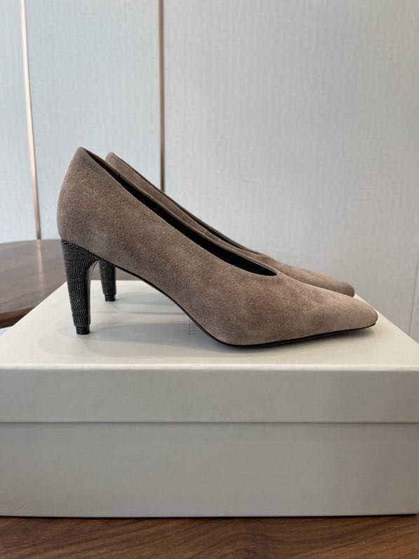 Туфли кожаные на каблуке фото 2