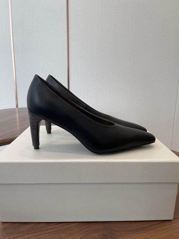 Туфли кожаные на каблуке фото 2