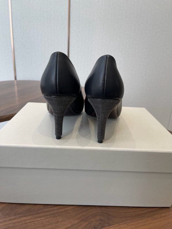 Туфли кожаные на каблуке фото 6