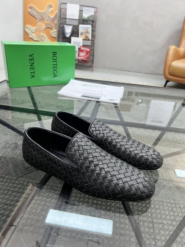 Туфлі шкіряні плетені чоловічі фото 2