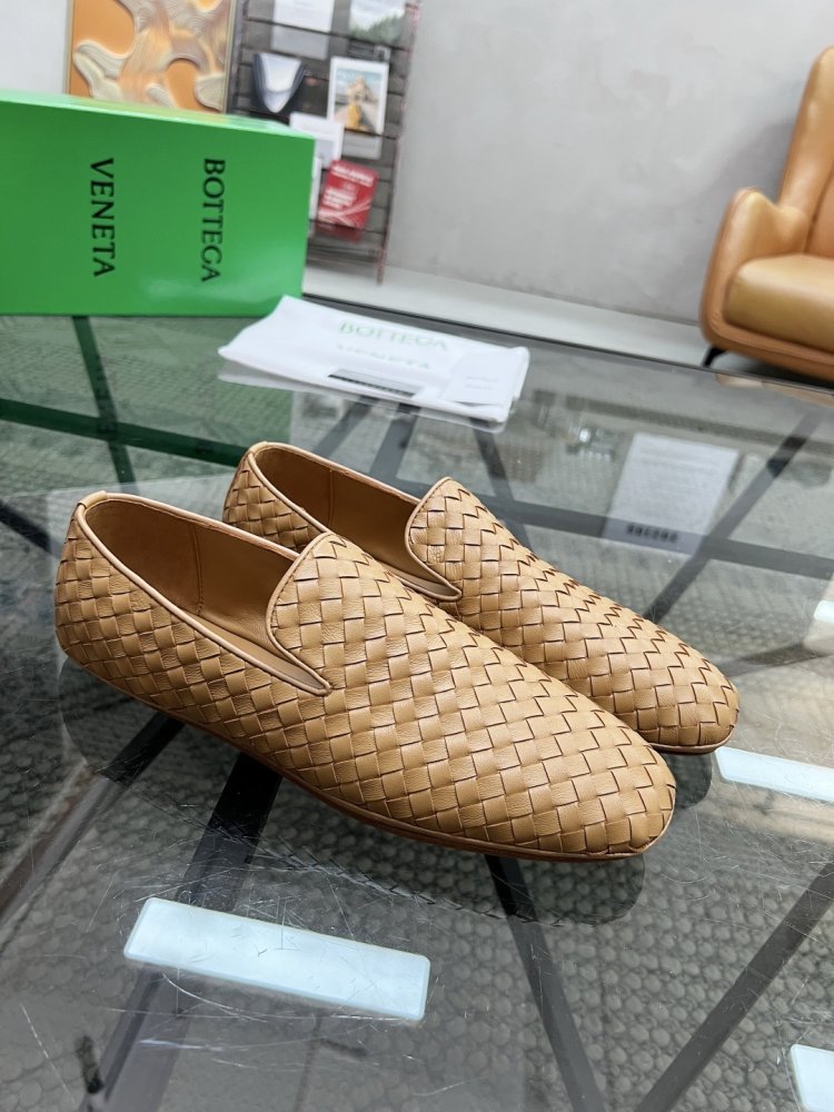 Туфлі шкіряні плетені чоловічі фото 2