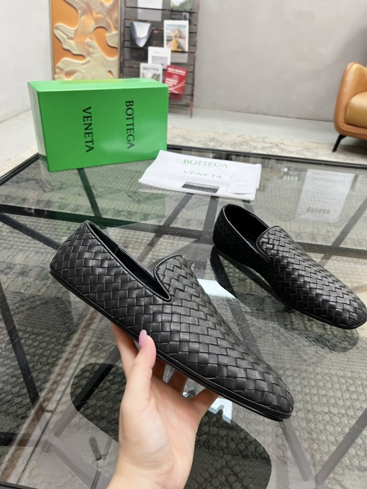 Туфлі шкіряні плетені чоловічі фото 4