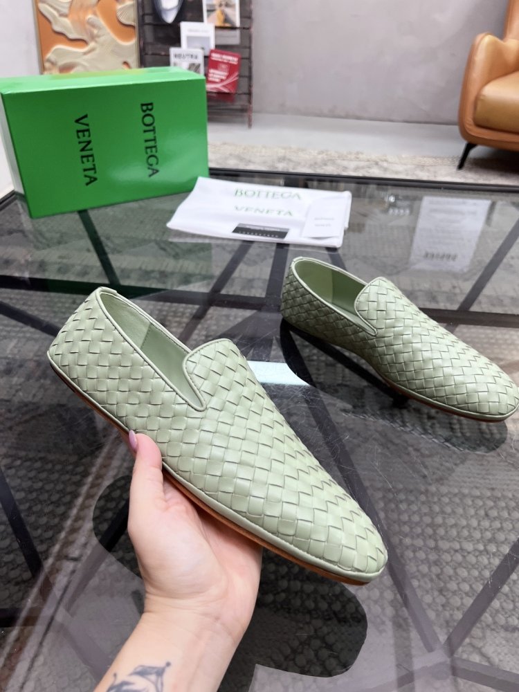 Shoes leather braided men's фото 4