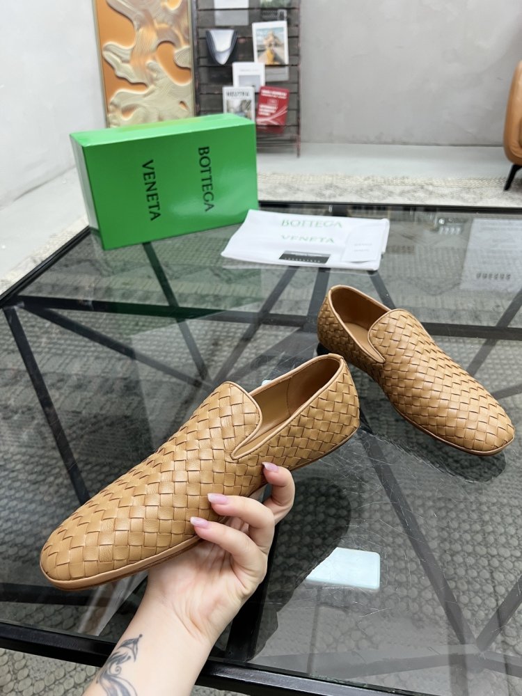 Туфлі шкіряні плетені чоловічі фото 4