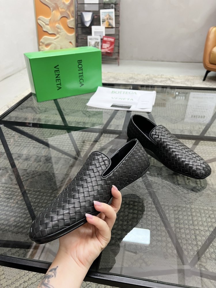 Туфлі шкіряні плетені чоловічі фото 5