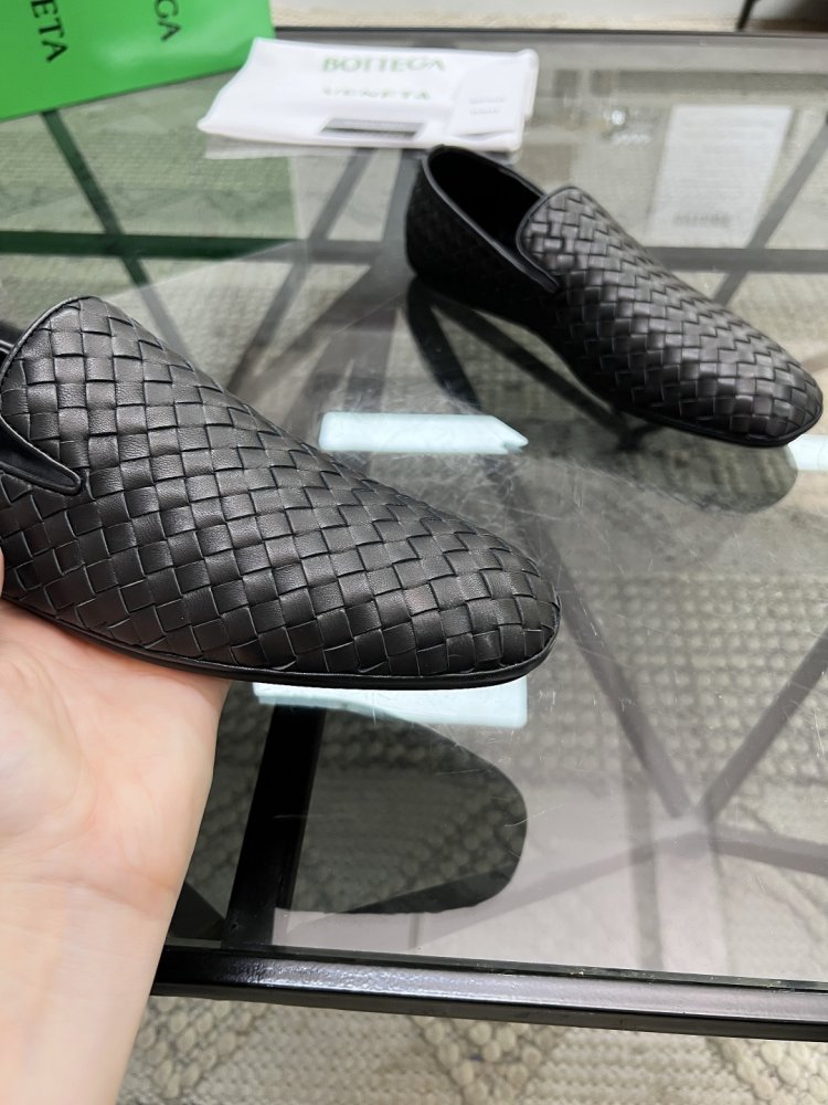 Туфлі шкіряні плетені чоловічі фото 6