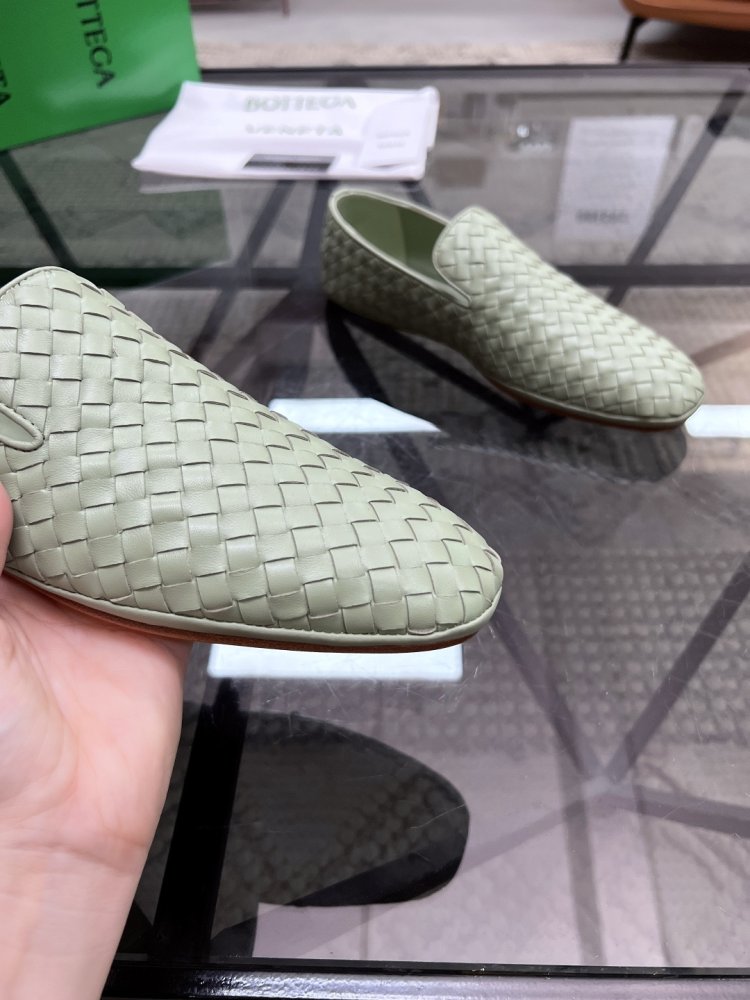 Shoes leather braided men's фото 6