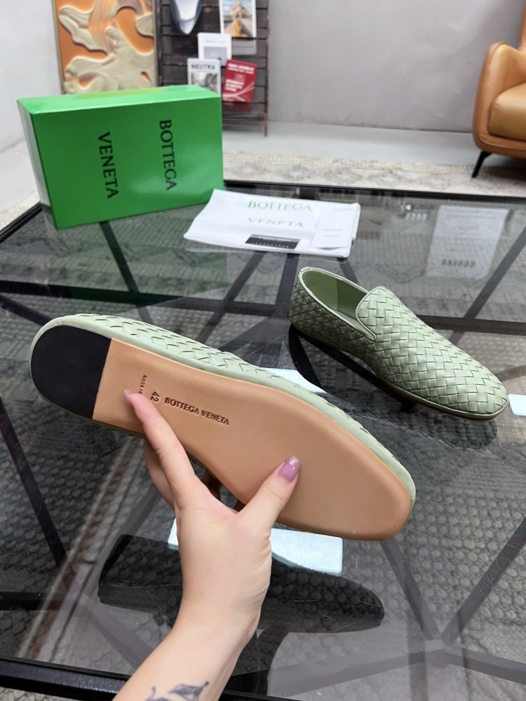 Shoes leather braided men's фото 9