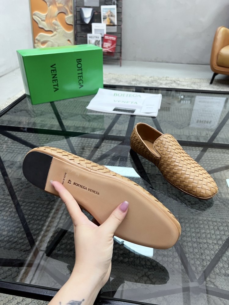 Туфлі шкіряні плетені чоловічі фото 9