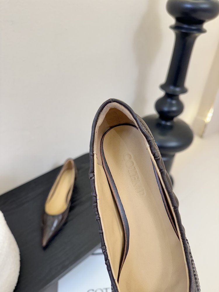 Туфли кожаные с острым носком фото 8