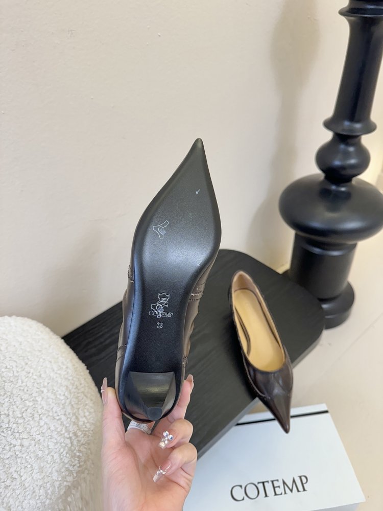 Туфли кожаные с острым носком фото 9