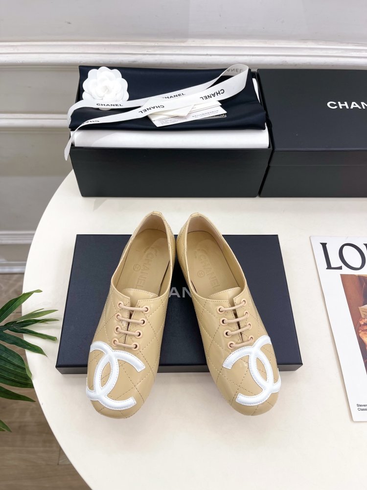 Shoes leather women's on lace