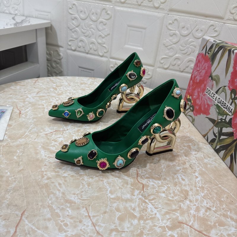 Shoes leather women's decorated stone